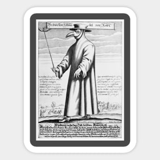 Plague Doctor Schnabel von Rom Sticker